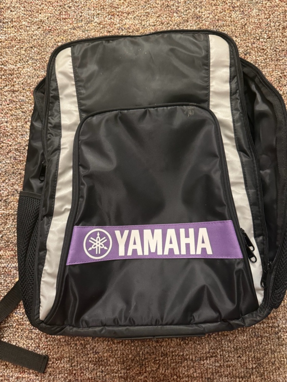Yamaha Black and Purple Logo Backpack for Instruments